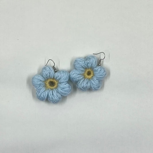 Blue Flower Earrings — Ready Made